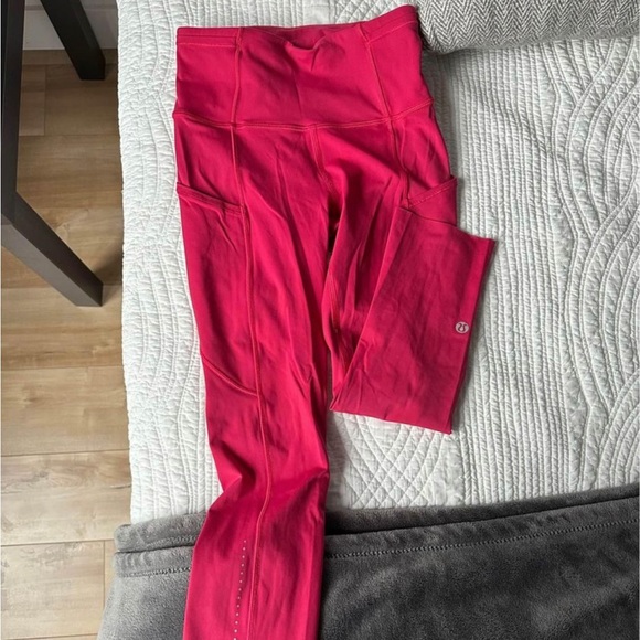 Lululemon Fast & free 19" leggings - light Fuschia pink 🍋 - Picture 1 of 1